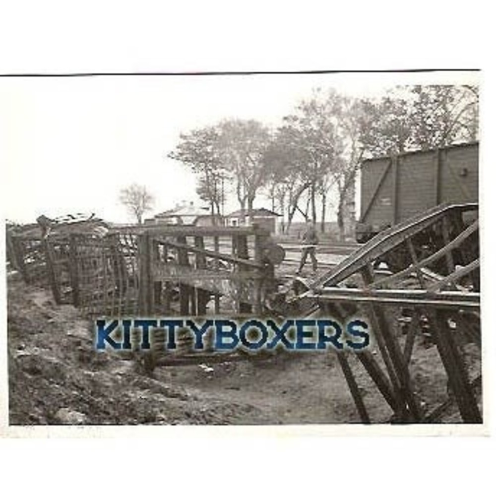 3 German Bridges Blown Up Train Railroad Disaster WWII Soldiers Actual Photos